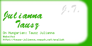 julianna tausz business card